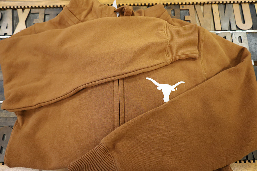 Full Zip Hooded Sweatshirt with Longhorn Logo – UT Document Solutions