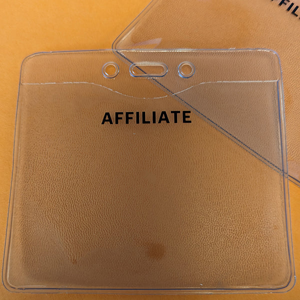 Affiliate Clear Badge Holder