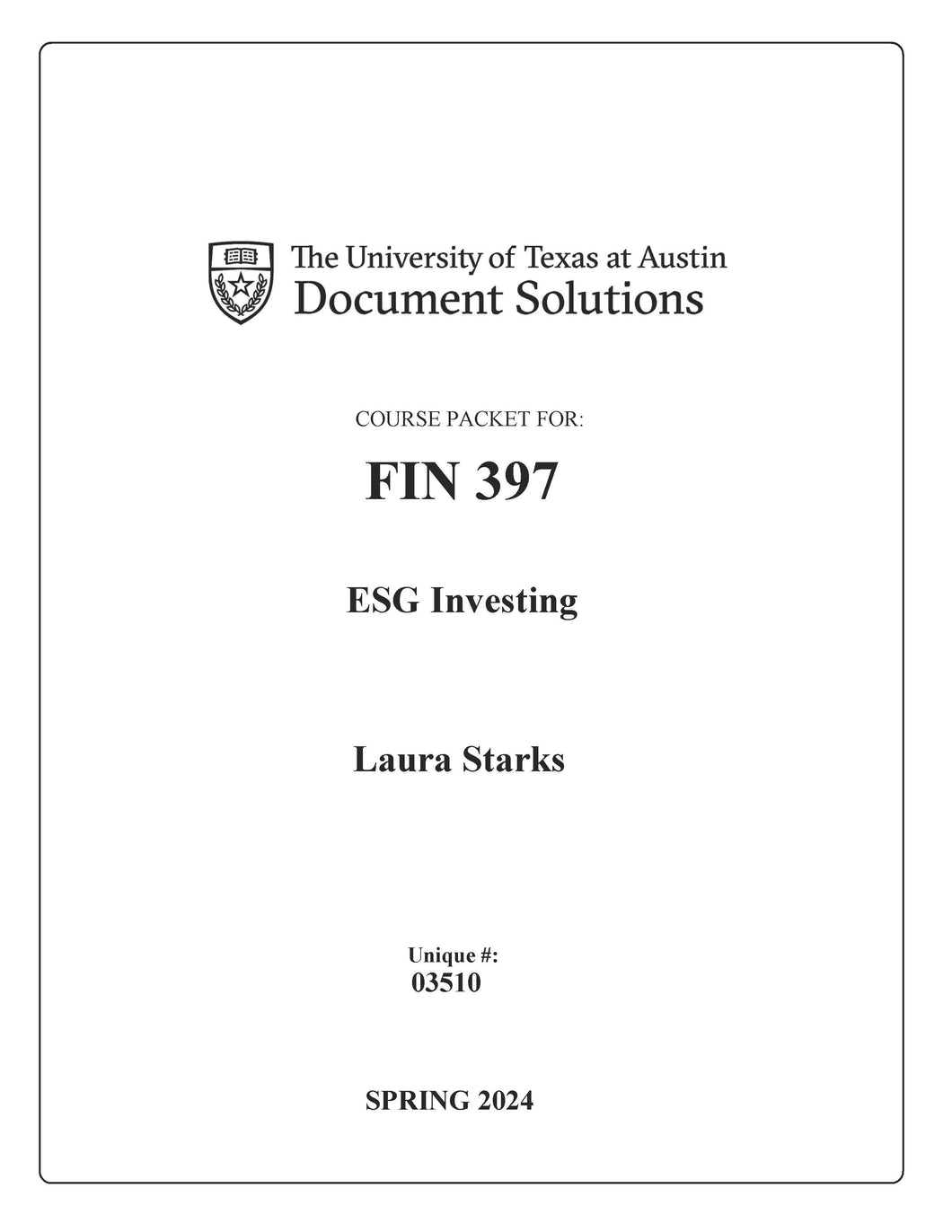 Starks FIN397 (03510) ESG Investing SPR2024_Digital Packet
