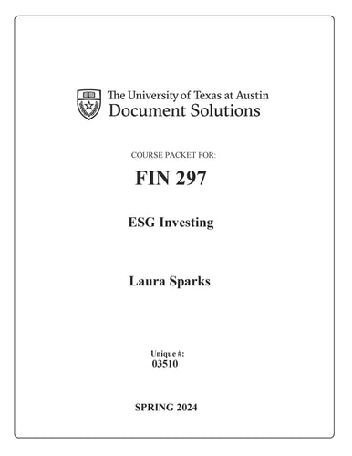 Starks FIN297 (03510) ESG Investing SPR2024_Digital Packet