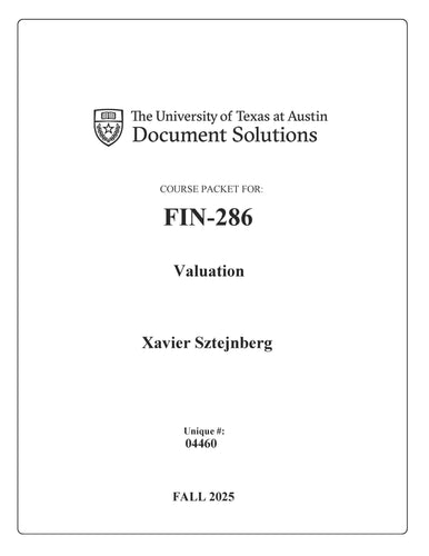 Sztejnberg FIN-286 Valuation FALL2025_Digital Packet