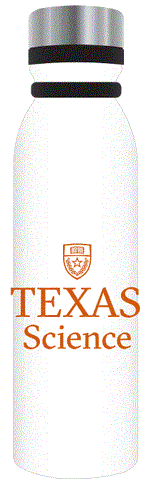 Texas Science White Stainless Bottle