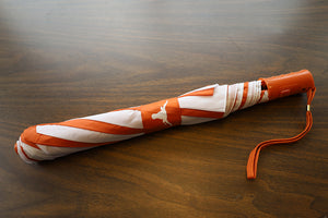Two Tone Umbrella Burnt Orange and White