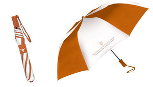 Two Tone Umbrella Burnt Orange and White
