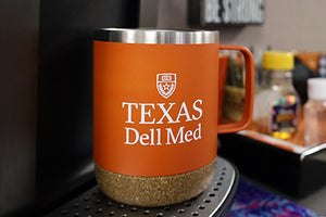 Dell Medical School Cork-bottom Camp Mug in Burnt Orange