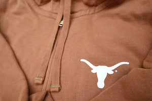 Full Zip Hooded Sweatshirt with Longhorn Logo
