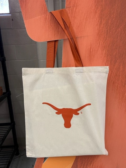 Longhorn Canvas Tote