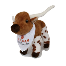 Load image into Gallery viewer, Small 6&quot; Longhorn Plush Animal with Texas McCombs Bandana
