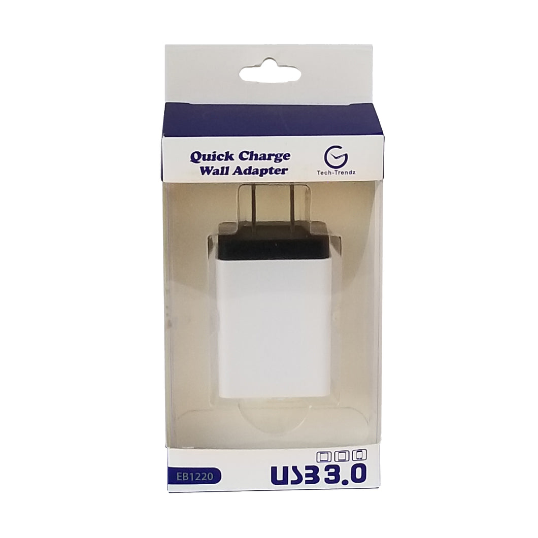 Quick Charge USB 3 Wall Adapter