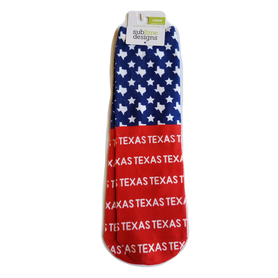 Texas and Stars Socks