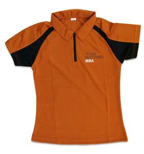 2-Toned Polo with Texas McCombs MBA logo-women's style