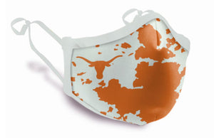 Longhorn Face Mask with hide pattern