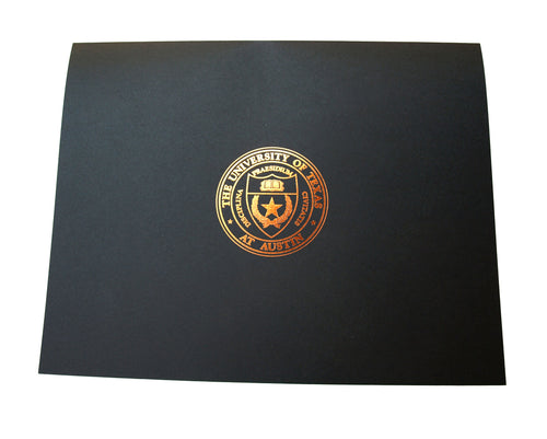 Black Certificate Holders with UT seal (9.5 x 12)