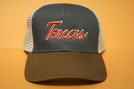 Casquette Baseball Texas Orange Brûlé, Ajustable, Toile Coton Homme